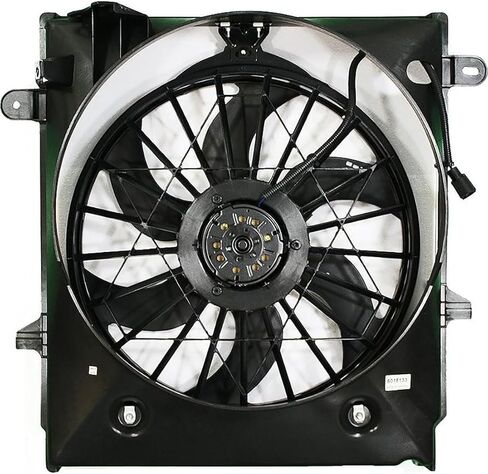 1 Pcs Dual Radiator and Condenser Fan Assembly fits Ford Ranger 2001 2002 2003 2004 2005 2006 2007 2008 2009 2010 2011 Replacement 5L5Z8C607A, 5L5Z8C607AA in Saudi Arabia