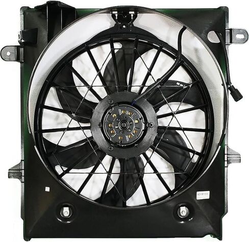 1 Pcs Dual Radiator and Condenser Fan Assembly fits Ford Ranger 2001 2002 2003 2004 2005 2006 2007 2008 2009 2010 2011 Replacement 5L5Z8C607A, 5L5Z8C607AA in Saudi Arabia