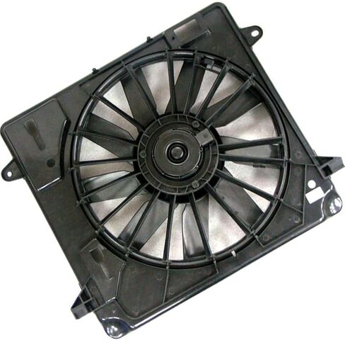1 PCS Dual Radiator and Condenser Fan Assembly fits Jeep Wrangler 2007 2008 2009 2010 2011 Replacement 55057123AB, 55056642AD in Saudi Arabia