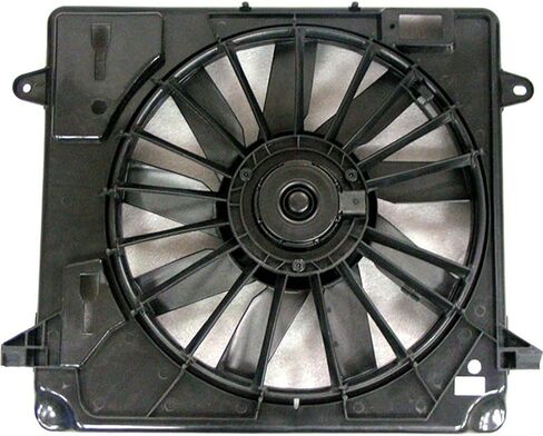 1 PCS Dual Radiator and Condenser Fan Assembly fits Jeep Wrangler 2007 2008 2009 2010 2011 Replacement 55057123AB, 55056642AD in Saudi Arabia