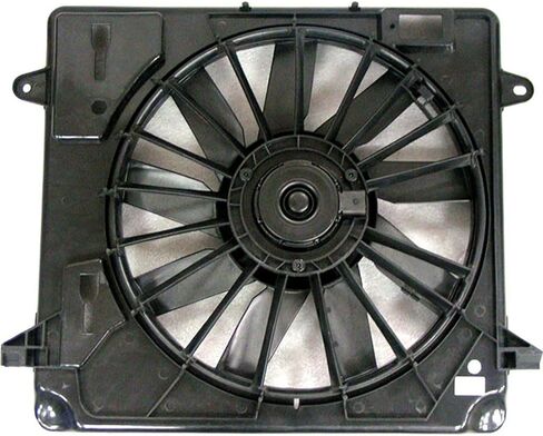 1 PCS Dual Radiator and Condenser Fan Assembly fits Jeep Wrangler 2007 2008 2009 2010 2011 Replacement 55057123AB, 55056642AD in Saudi Arabia