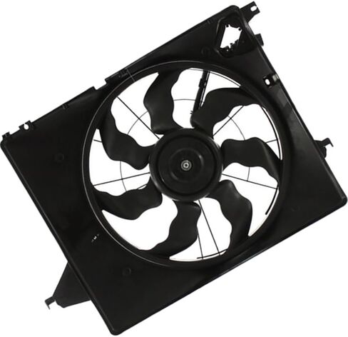 1 x Dual Radiator and Condenser Fan Assembly fits Hyundai Santa Fe Sport 2013 2014 2015 2016 2017 2018 Replacement 25380B8800 in Saudi Arabia