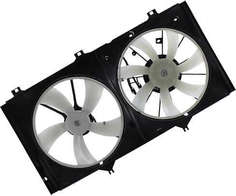 1 x Dual Radiator and Condenser Fan Assembly fits Lexus ES350 2007 2008 2009 2010 2011 fits Toyota Camry,Venza 2007 2008-2013 Replacement 163630A150, 163630P030, 16361AD030 in Saudi Arabia
