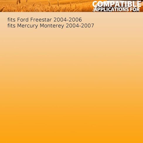 1 Piece Dual Radiator and Condenser Fan Assembly fits Ford Freestar 2004 2005 2006 fits Mercury Monterey 2004 2005 2006 2007 Replacement 5F2Z8C607CB in Kuwait