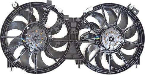 1 x Dual Radiator and Condenser Fan Assembly fits Nissan Murano,Quest 2009 2010 2011 2012 2013 2014 2015 2016 2017 in Saudi Arabia
