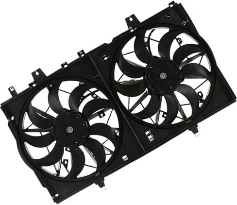 1 Pcs Dual Radiator and Condenser Fan Assembly fits Nissan Rogue 2014 2015 2016 2017 2018 in Kuwait