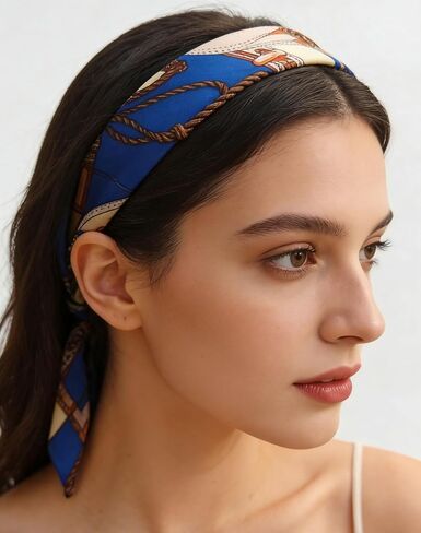 12 Pcs Women Bag Scarf, Purse Scarf for Handbags, Silk Headband Charm, Hair Neck Scarves in Saudi Arabia