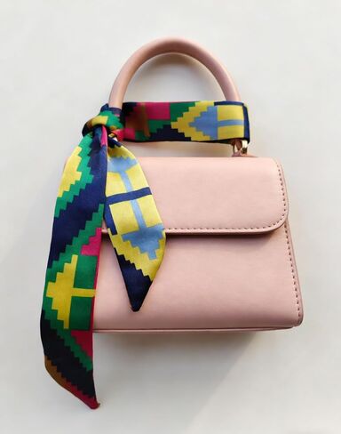 12 Pcs Women Bag Scarf, Purse Scarf for Handbags, Silk Headband Charm, Hair Neck Scarves in Saudi Arabia