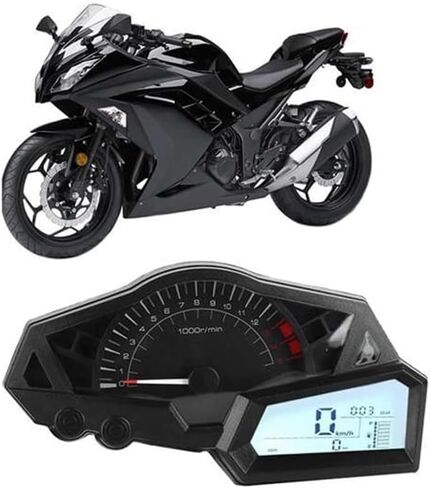 Digital Tachometer for for Ninja 300 EX300A 2013-2015 Motorcycle Speedometer Oil Gauge Gauges Cluster Speedometer Tachometer Instrument in Saudi Arabia