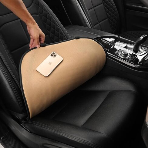 Buybai قطعتان من غطاء مقعد الجلد الأسود الفريد المريح، وسادة غطاء مقعد السيارة العالمية، وسادة مقعد ناعمة (2P أسود) in Kuwait