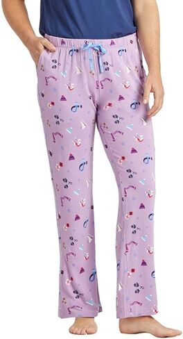Life is Good Women's Cozy Winter Pattern Lightweight Sleep Pants, Violet Purple, Extra Small in Saudi Arabia