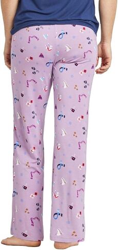 Life is Good Women's Cozy Winter Pattern Lightweight Sleep Pants, Violet Purple, Extra Small in Saudi Arabia