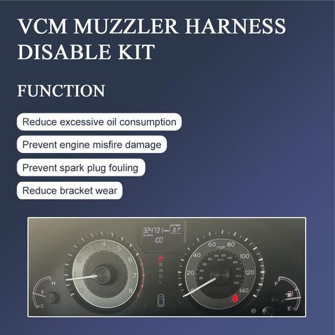 VCM Muzzler for Honda Odyssey 2007+, Pilot 2009+, Accord 2008+, Ridgeline 2007+, Acura 2013+, 3.5L V6, 30cm Harness Plug, Updated Adjustable Dial for Stable VCM Disable & Engine Performance in Saudi Arabia