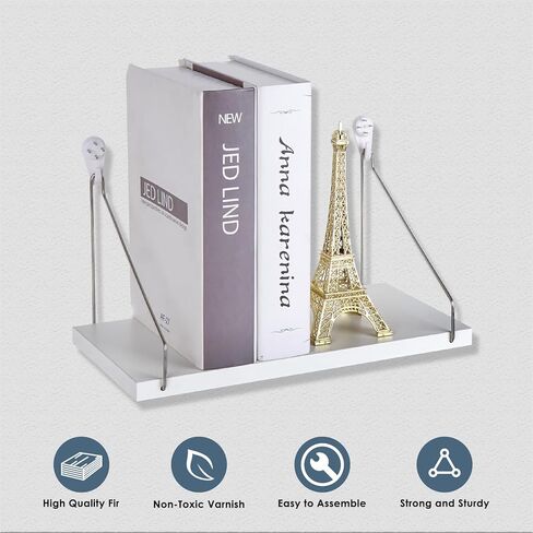 Wood Wall Shelves, Floating Shelves for Mini Projector, Storage Hanging Shelf for Living Room, Bathroom, Bedroom. in Kuwait