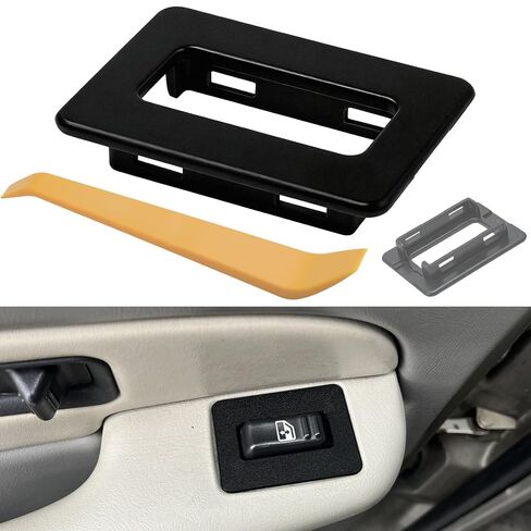 2 قطعة إصلاح إصلاح نافذة الطاقة الخلفية باللون البني الداكن، متوافق مع إسكاليد، أفالانش، سيلفرادو، تاهو، سوبربان، سييرا، يوكون 2000-2002، غطاء غطاء زر إصلاح نافذة السائق والراكب in Kuwait