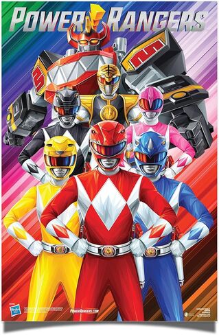 Desert Cactus Power Rangers Poster 11 x 17 Inch Room Office Décor Decoration Official Fan Gear (11x17 inch, Design 2) in Saudi Arabia