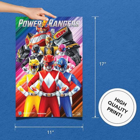 Desert Cactus Power Rangers Poster 11 x 17 Inch Room Office Décor Decoration Official Fan Gear (11x17 inch, Design 2) in Saudi Arabia
