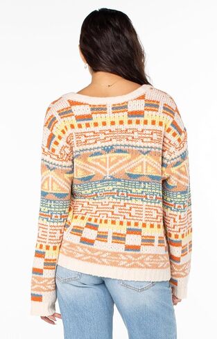 Roxy Womens Tamarindo Cardigan Sweater, Warm Lightweight Knit Long Sleeve Chic Boho Sweater Top in Saudi Arabia