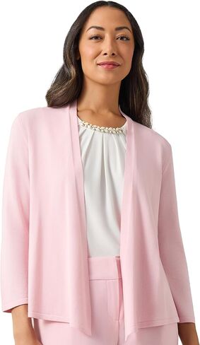 Kasper Women's Self Edge a Line Cardigan 3q Sleeves in Saudi Arabia