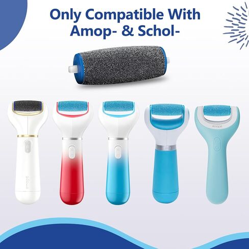 11 عبوة من رؤوس الأسطوانة البديلة لملف القدم الإلكتروني amope Pedi Perfect Refills، تتضمن 6 رؤوس بديلة خشنة إضافية و5 رؤوس بديلة خشنة عادية متوافقة مع amope (أسود + أزرق) in Saudi Arabia