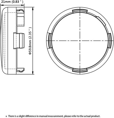 Smoked Turn Signal Lens for Harley Deuce-Style Snap On Street Glide FLHX Replacement lens for OEM #6897300-4 - Pack(smoke-2) in Kuwait