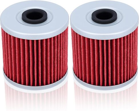 Motorcycle Oil Filter Compatible with Kawasaki KLR650 HF123 123 Bayou 300 Oil Filter 220 250 KLF220 KLF250 KLF300 KLF300A KLF300B KLF300C KLX250 KLX650A KLX650C KLX650D in Kuwait