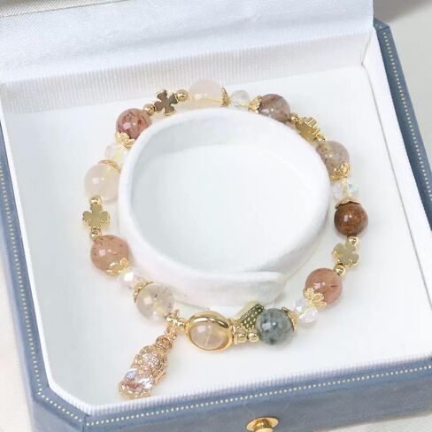 Natural Citrine Pixiu Bracelet for Wealth and Good Fortune, Feng Shui Lucky Charm Bracelet with Fu Pendant in Saudi Arabia