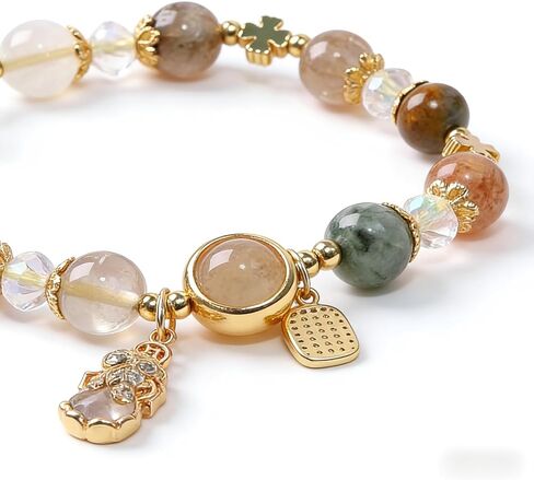 Natural Citrine Pixiu Bracelet for Wealth and Good Fortune, Feng Shui Lucky Charm Bracelet with Fu Pendant in Saudi Arabia