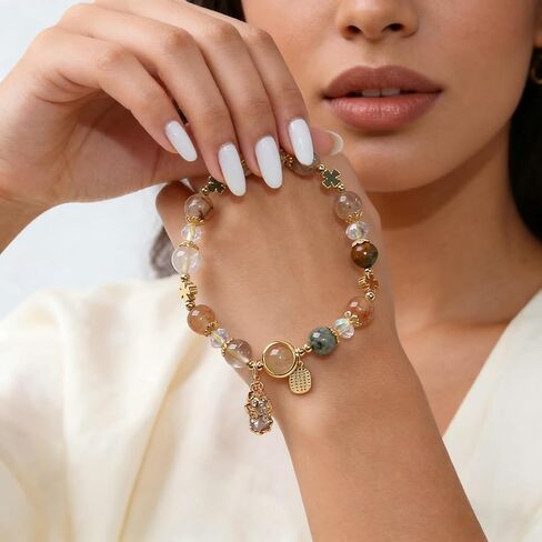 Natural Citrine Pixiu Bracelet for Wealth and Good Fortune, Feng Shui Lucky Charm Bracelet with Fu Pendant in Saudi Arabia