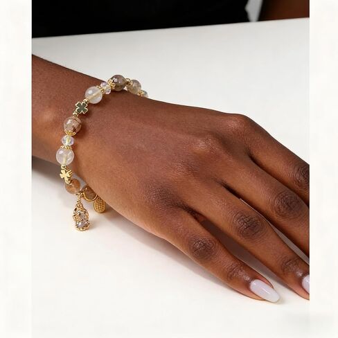 Natural Citrine Pixiu Bracelet for Wealth and Good Fortune, Feng Shui Lucky Charm Bracelet with Fu Pendant in Saudi Arabia