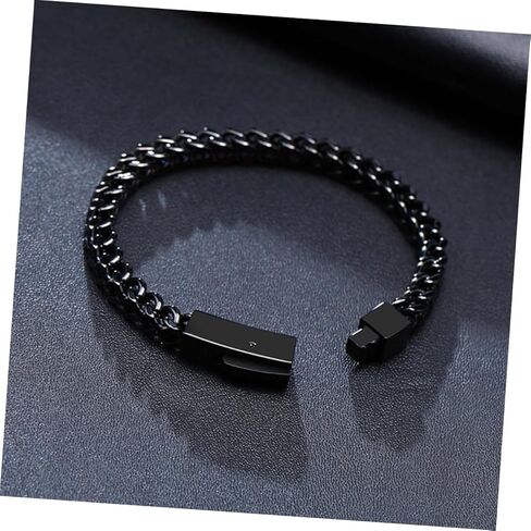 Stainless Steel Punk for Men Openable Hand Chain Bangle Hip Hop Jewelry Relief Accessory for Any Occasion in Saudi Arabia