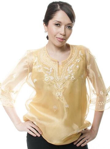 Women's Kimona Gold 001 - Filipiniana in Saudi Arabia