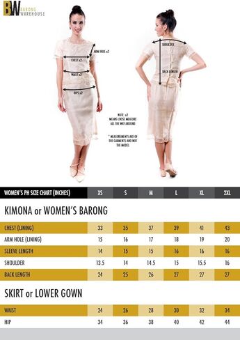 Women's Kimona Gold 001 - Filipiniana in Saudi Arabia