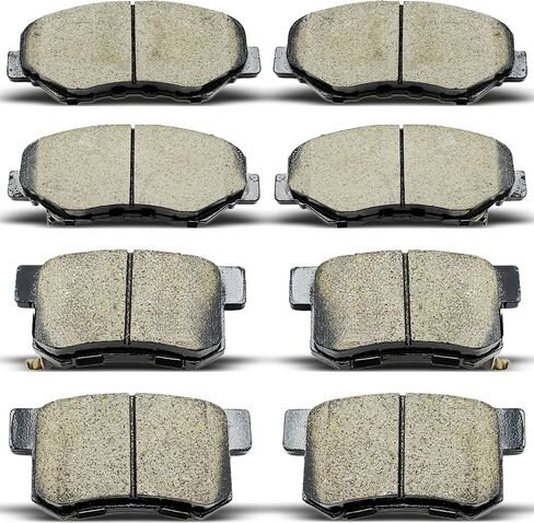 Front Rear Ceramic Brake Pads 8 Pieces Set fit for 2002-2004 Honda CR-V,for 2003-2011 Honda Element in Kuwait