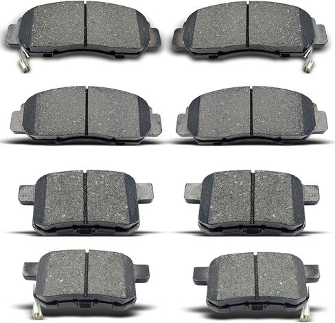 Front Rear Ceramic Brake Pads 8 Pieces Set fit for 2008-2012 Honda Accord,for 2009-2014 Acura TSX in Kuwait