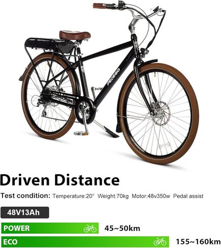Yose Power 48V 13Ah Electric Bike Battery Pack for 750W 500W 350W 300W 250W Motor Electric Bicycle and Tricycle Battery for Rack/Rear Frame Replace for Pedego Without Charger in Saudi Arabia