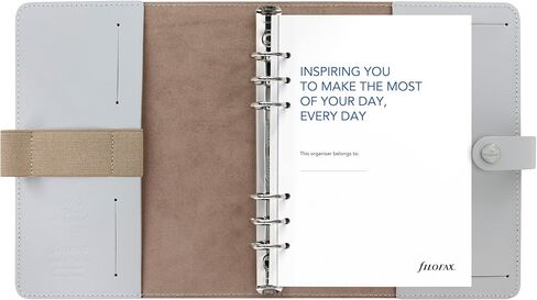 Filofax The Original Organizer, A5 Size, Stone - Leather, Six Rings, Week-to-View Insert, Multilingual (C026067) in Saudi Arabia