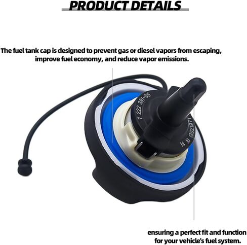 Gas Cap Fuel Tank Cap Fits For Cooper Mini Cooper Clubman Countryman Paceman Fits For BMW 128I 135I 228I 230I 320I 323I 325CI 325I 325XI 328I Repl.16117222391 10844 31848 in Kuwait