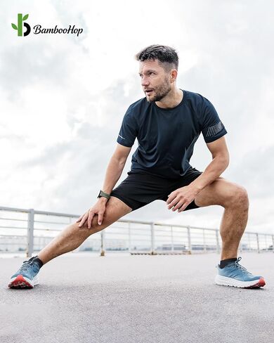 Ankle Socks for Men, Bamboo Socks Running Athletic Cushioned Moisture Wicking Low Cut Reinforced, 8 Pairs in Saudi Arabia