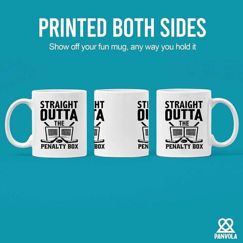 Straight Outta The Penalty Box Hockey Gifts For Men Women Ice Hockey Player Coach Team Mates Trainer Instructor Hockey Lover Dad Boyfriend Husband From Wife Girlfriend Ceramic Mug 11 oz White in Kuwait