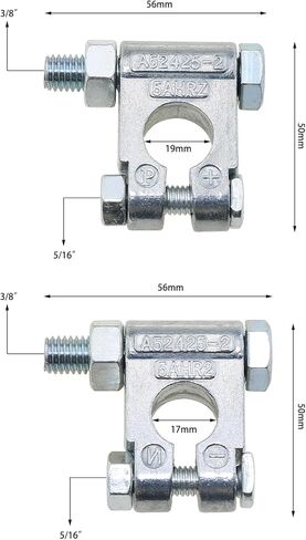 Military Spec Battery Terminal Ends, Top Post Battery Terminal Set for Marine, Car, RV and Vehicles (1 Pair) in Saudi Arabia