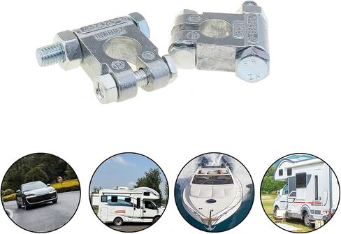 Military Spec Battery Terminal Ends, Top Post Battery Terminal Set for Marine, Car, RV and Vehicles (1 Pair) in Saudi Arabia