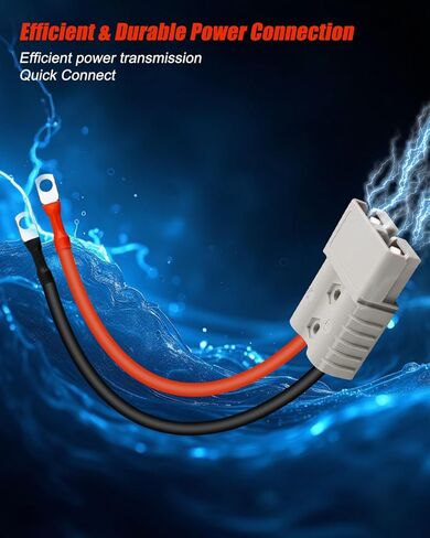 12V DC 120A Battery Connector 0.98 FT for All Kinds of Electric Vehicles Recreational Vehicles Trucks and Ships, DC 600V 4AWG Battery Plug in Saudi Arabia