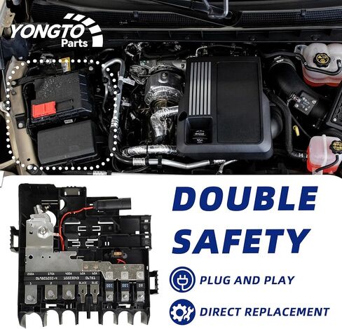 Battery Distribution Fuse Block 84646134 Compatible with Chevy Silverado GMC Sierra 1500 1500LTD 2500HD 3500HD 2019-2024 Replace OE 84493556 85015808 in Kuwait