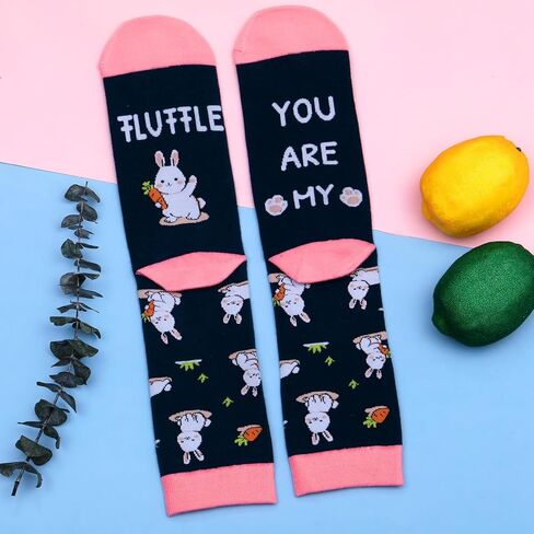FrereFeter Easter Basket Bunny Socks for Women Girls, Easter socks for Women, EasterS basket stuffer for adult women, Birthday Cute Socks for Her Girlfriend, Teen Girls Rabbit Socks Funny Bunny Gifts in Kuwait