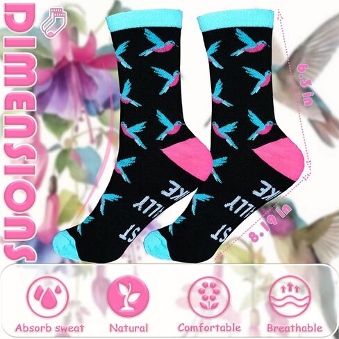 جوارب رجالية مرحة من الطائر الطنان، جوارب متوسطة مع أقوال هدية لمحبي حيوانات الطائر الطنان in Kuwait