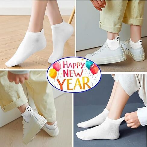Women Cute Socks 5 Pairs Kawaii Embroidered Funny Low Cut Ankle Socks for Women in Saudi Arabia