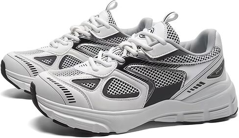 Women's Chunky Fashion Sneakers Casual Sports Shoes Mesh Breathable Athletic Gym Workout Tennis Shoe Platform Thick Walking Shoes in Saudi Arabia