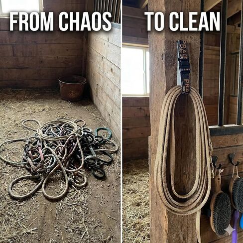 Prairie Horse Supply Horse Rope Holder Strap - Durable Elastic Strap for Securing Ropes - Versatile and Strong Rope Holder for Horses - Easy to Attach and Reliable Design, Single Strap in Kuwait