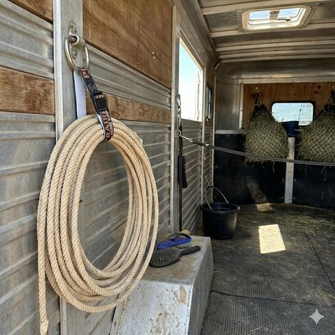 Prairie Horse Supply Horse Rope Holder Strap - Durable Elastic Strap for Securing Ropes - Versatile and Strong Rope Holder for Horses - Easy to Attach and Reliable Design, Single Strap in Kuwait